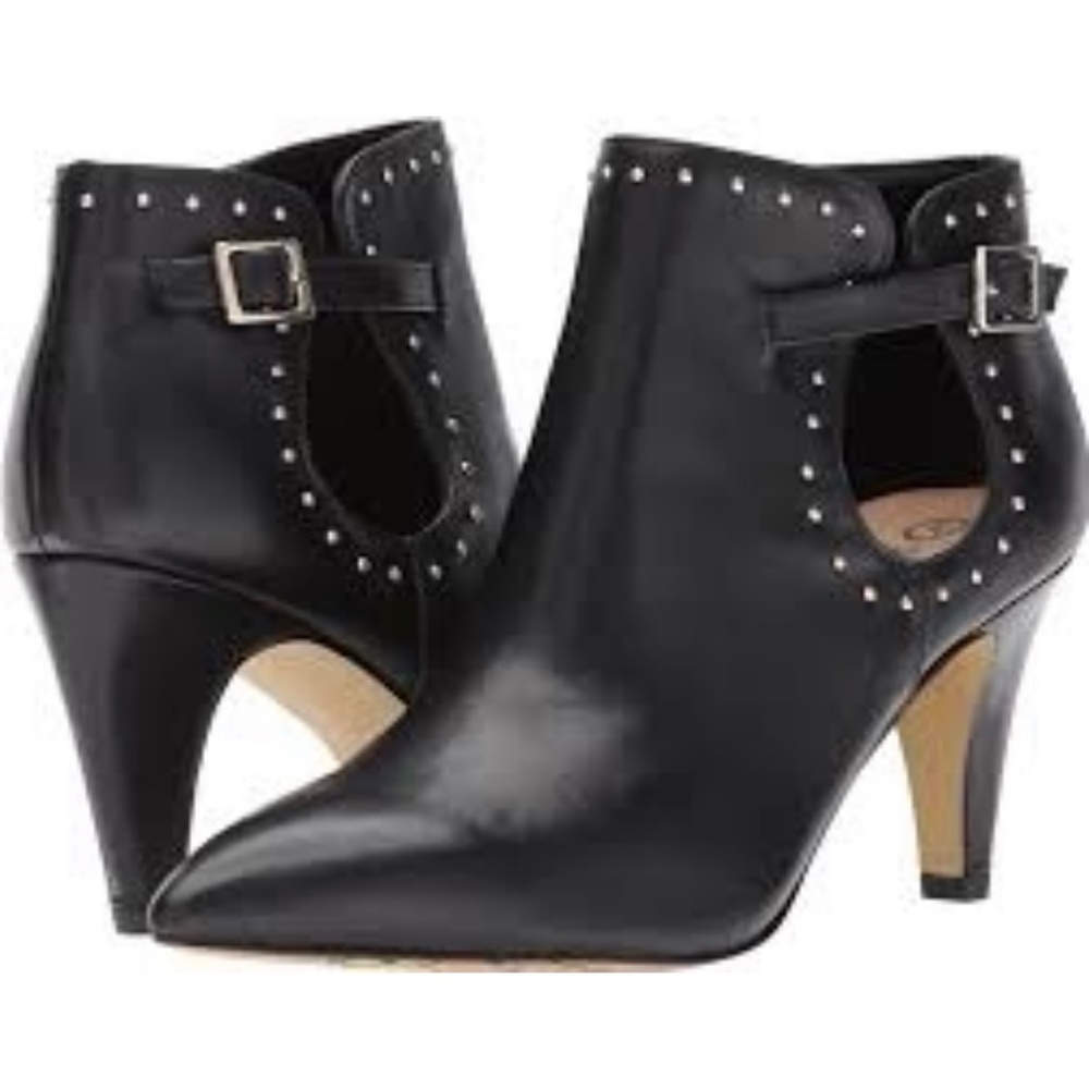 Bella Vita Delfina Black Leather Booties